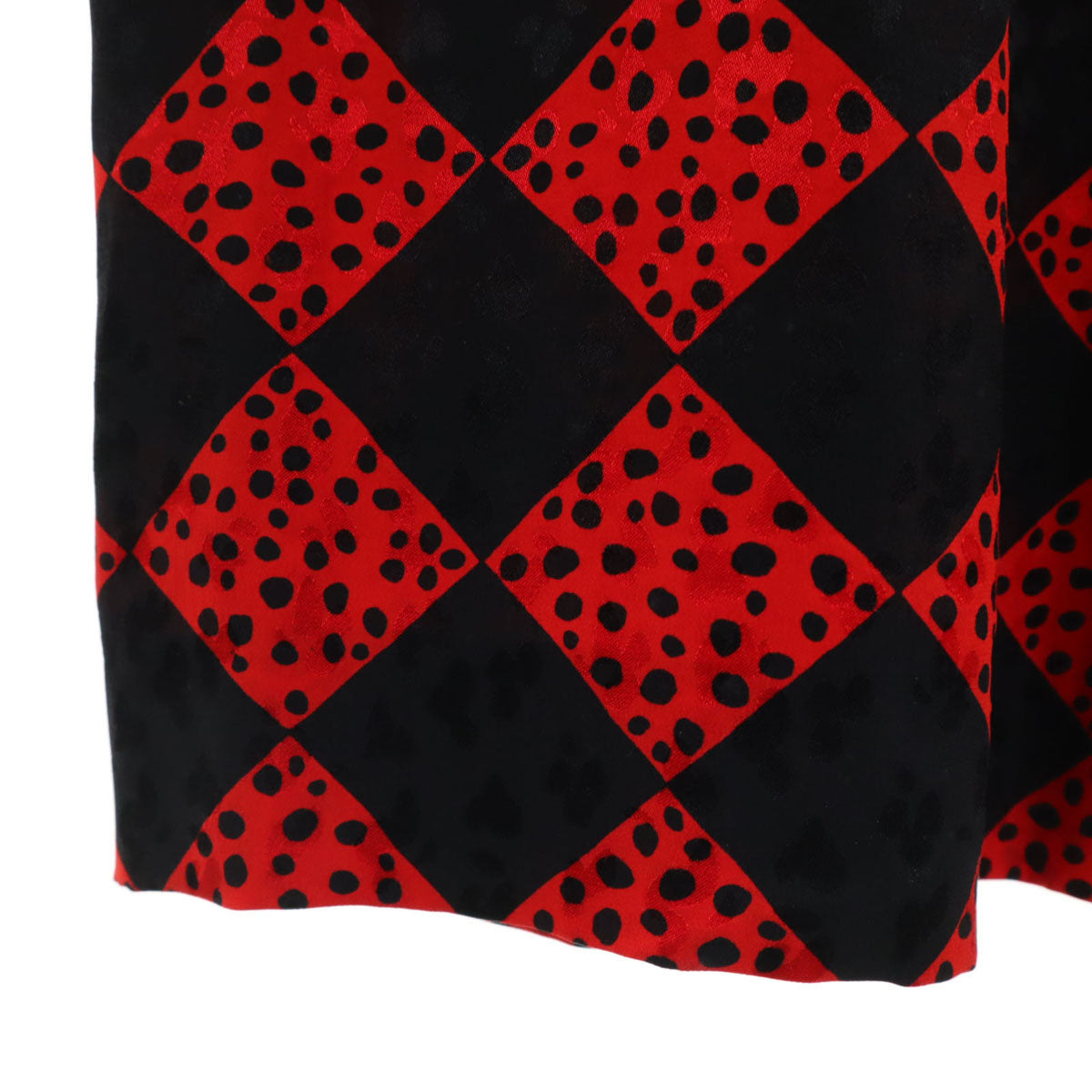 GIVENCHY ジバンシィ 90s 日本製 シルク オールド 総柄 長袖 ワンピース 8 ブラック レディース