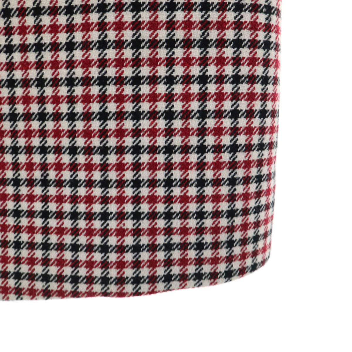 BOSS HUGO BOSS ボスヒューゴボス チェック柄 ロングコート 38 レッド系 レディース