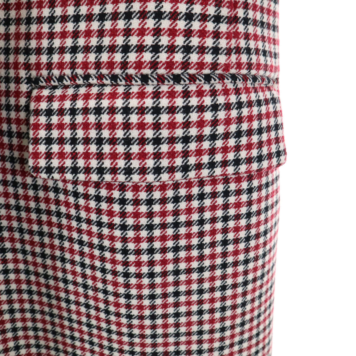 BOSS HUGO BOSS ボスヒューゴボス チェック柄 ロングコート 38 レッド系 レディース