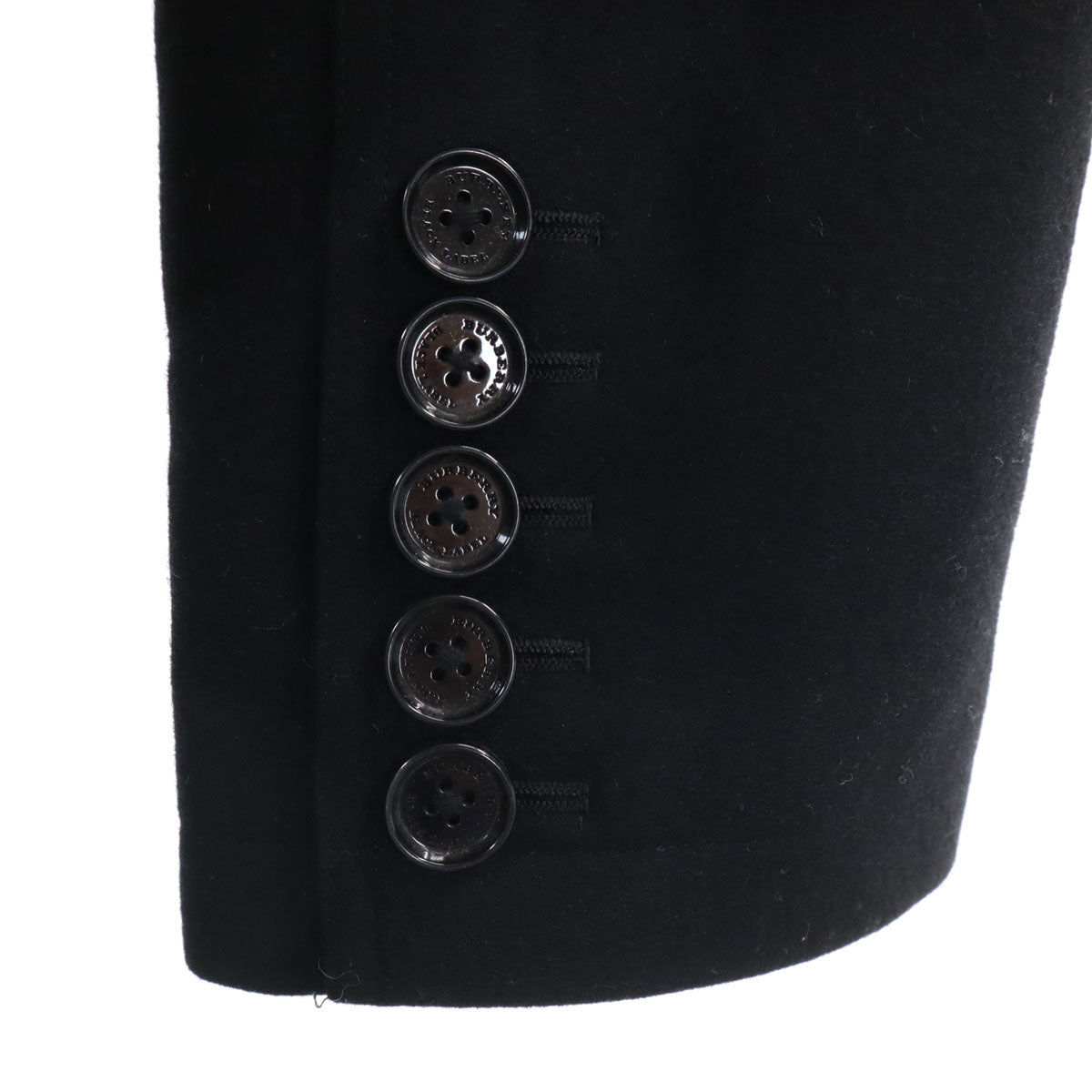 BURBERRY BLACK LABEL バーバリーブラックレーベル ウールブレンド ロングコート LL ブラック系 三陽商会 メンズ