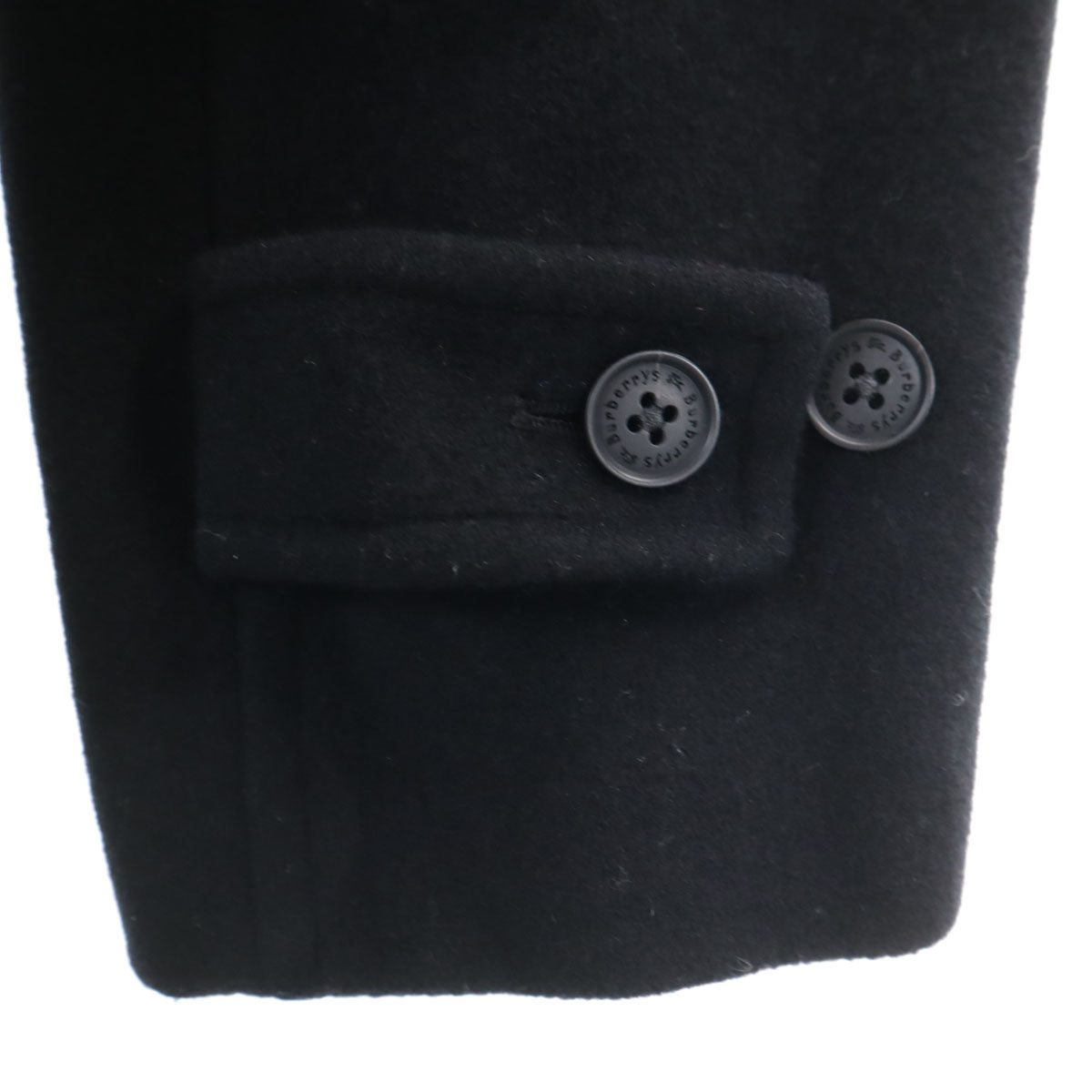 Burberrys バーバリーズ 90s CLASSICS 日本製 ウールブレンド オールド ロングコート M ブラック系 三陽商会 メンズ