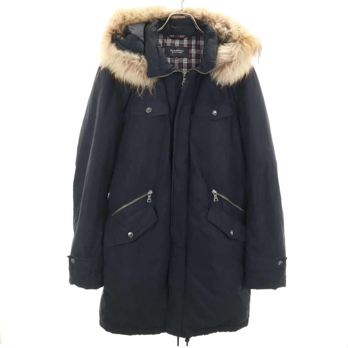 BURBERRY BLACK LABEL バーバリーブラックレーベル ダウンコート LL ブラック系 メンズ