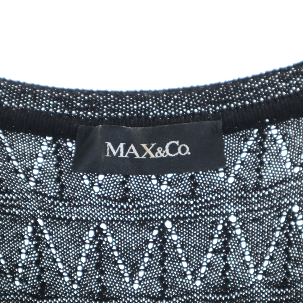MAX&CO マックスアンドコー 長袖 ニット ワンピース S ブラック レディース