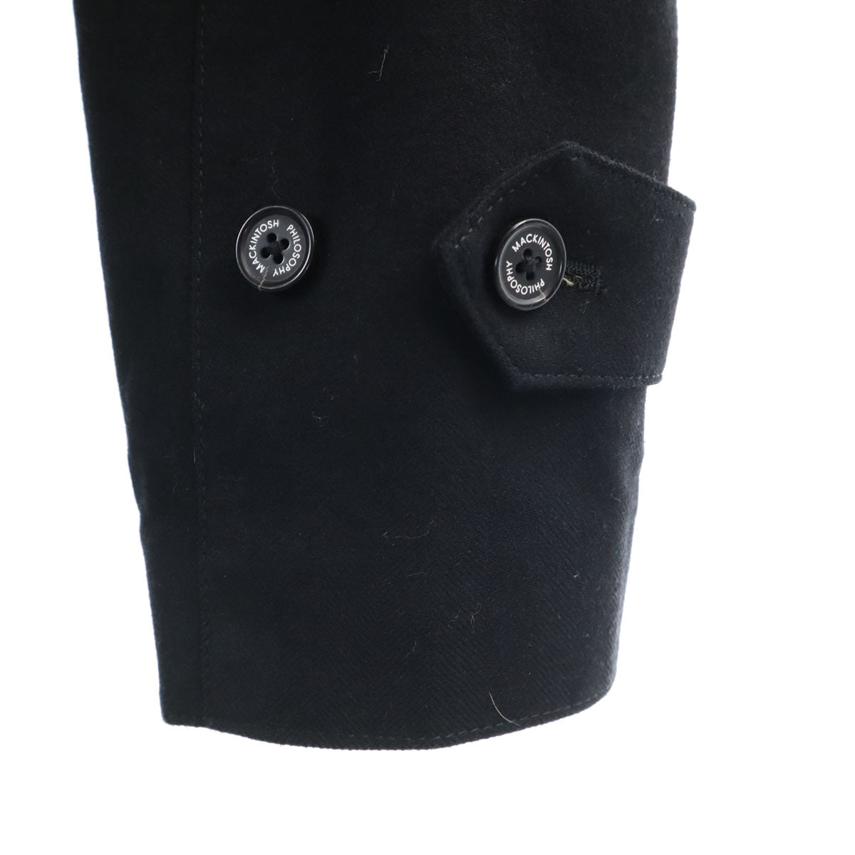 MACKINTOSH PHILOSOPHY マッキントッシュフィロソフィー ステンカラーコート 38 ブラック メンズ