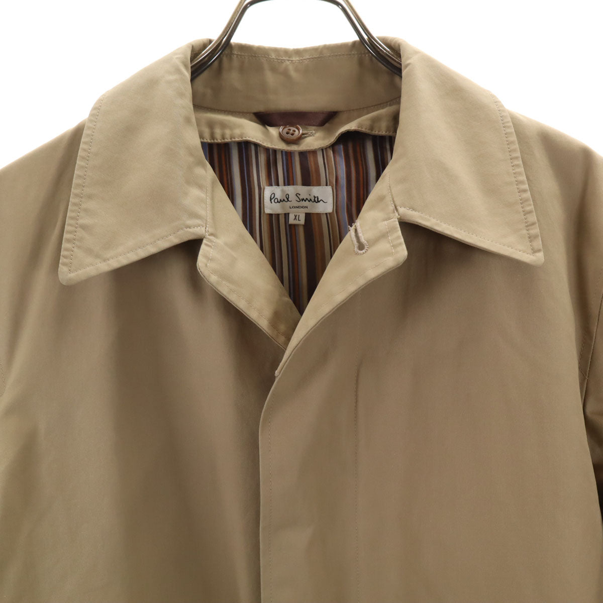 Paul Smith LONDON ポールスミスロンドン 日本製 ステンカラーコート XL ベージュ ライナー付き メンズ