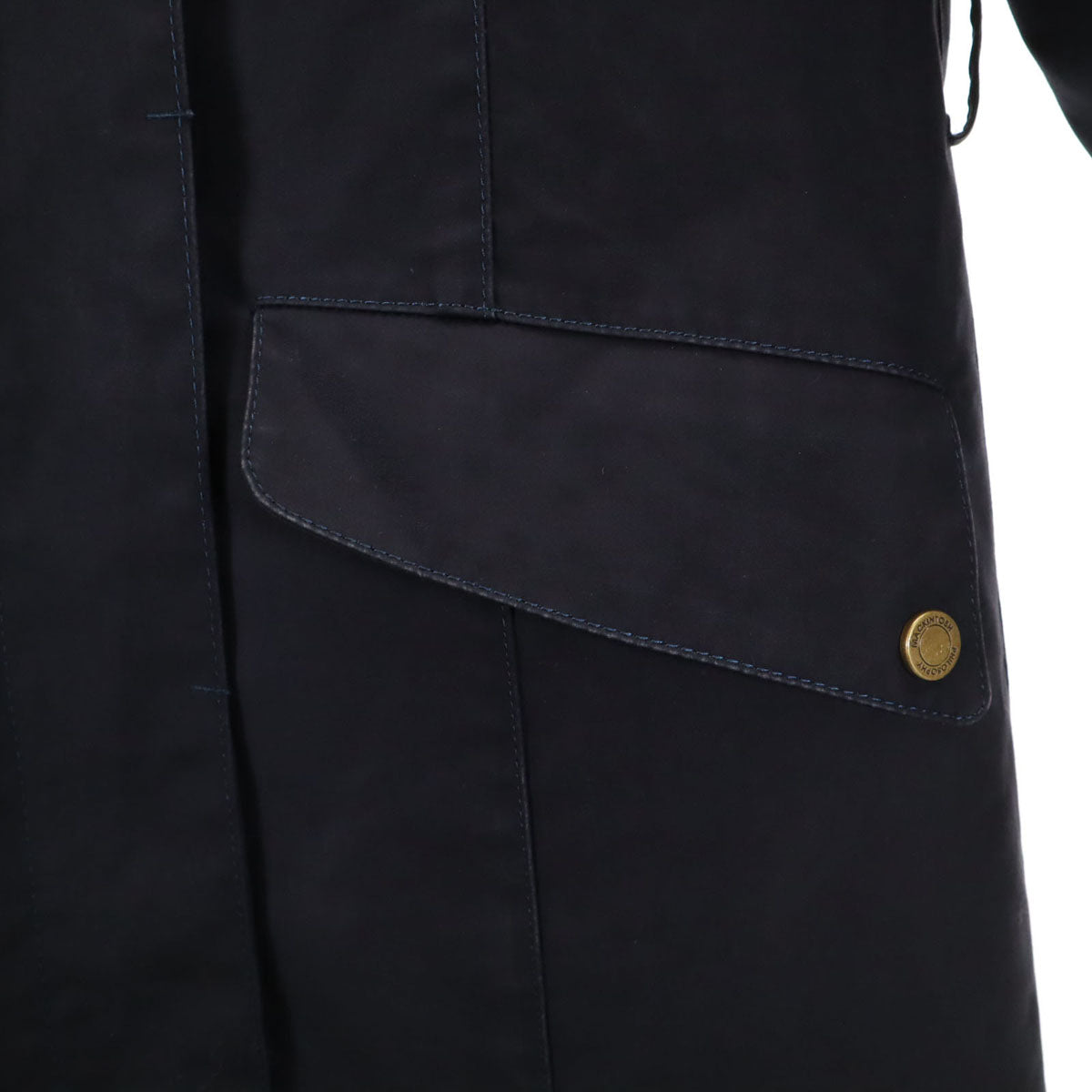 MACKINTOSH PHILOSOPHY マッキントッシュフィロソフィー ステンカラーコート 38 濃紺 中綿ライナー付き レディース