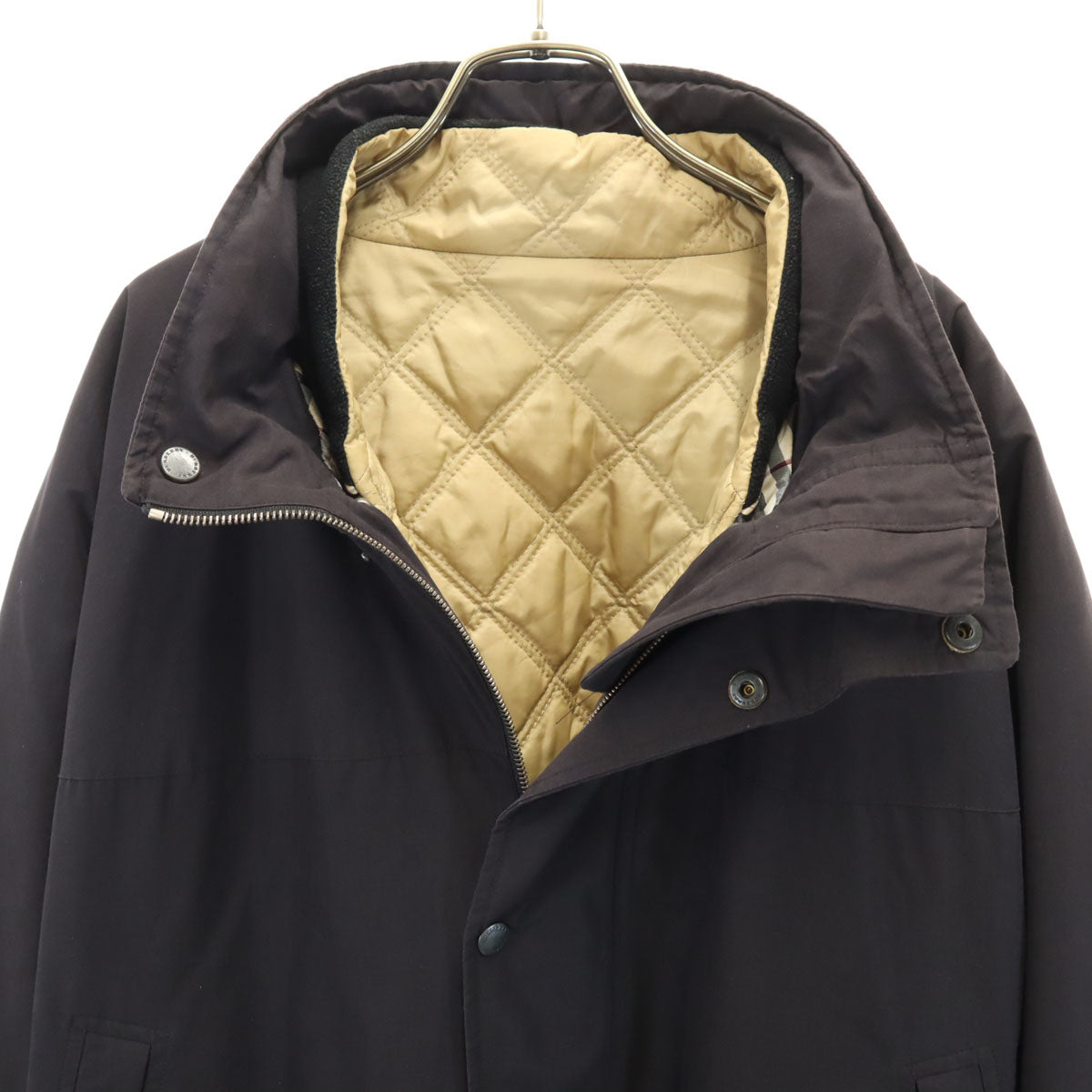 BURBERRY LONDON バーバリーロンドン 日本製 ジャケット 3L ブラック ライナー付き ビッグサイズ 三陽商会 メンズ