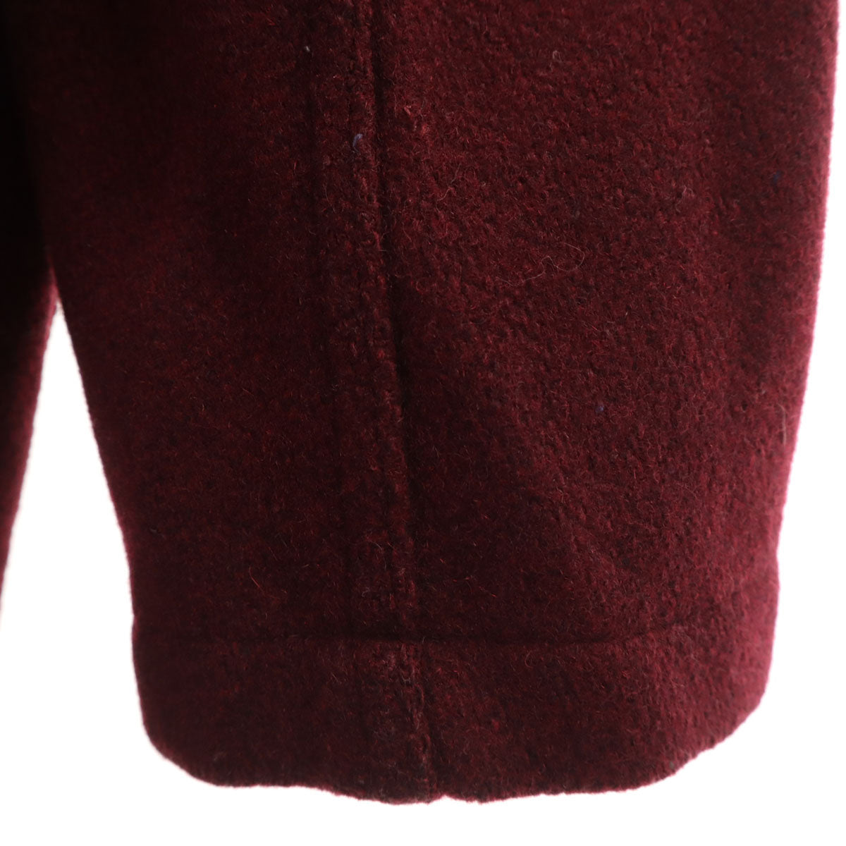 70s ヴィンテージ フーデッド コート 18 ボルドー TALONジップ レディース