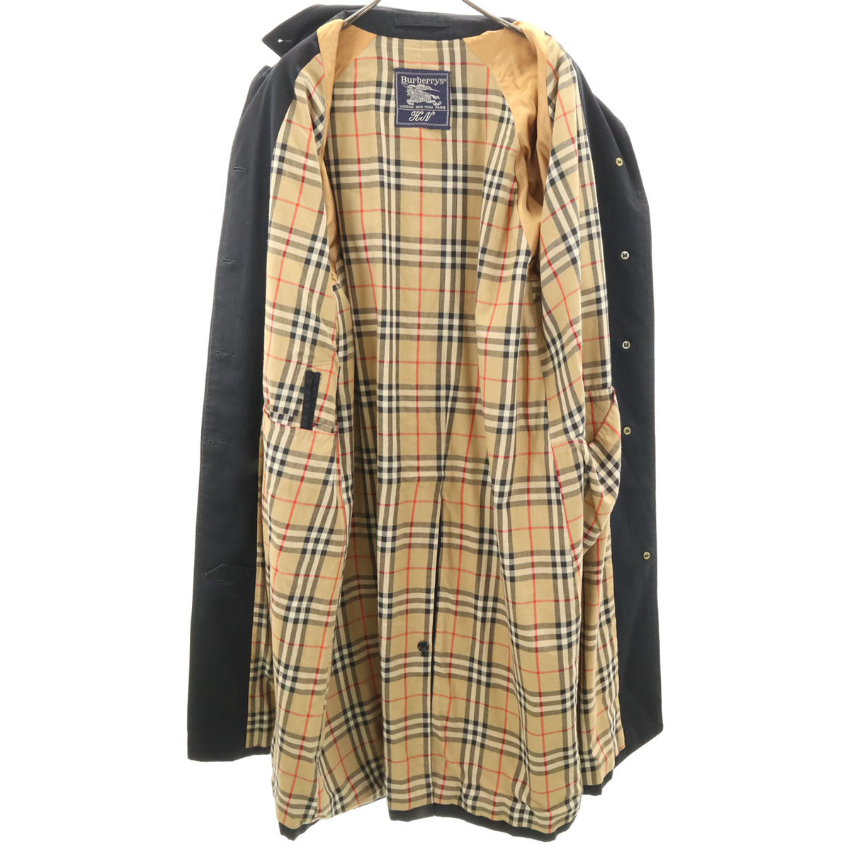 Burberrys バーバリーズ 90s オールド ステンカラーコート ブラック レディース