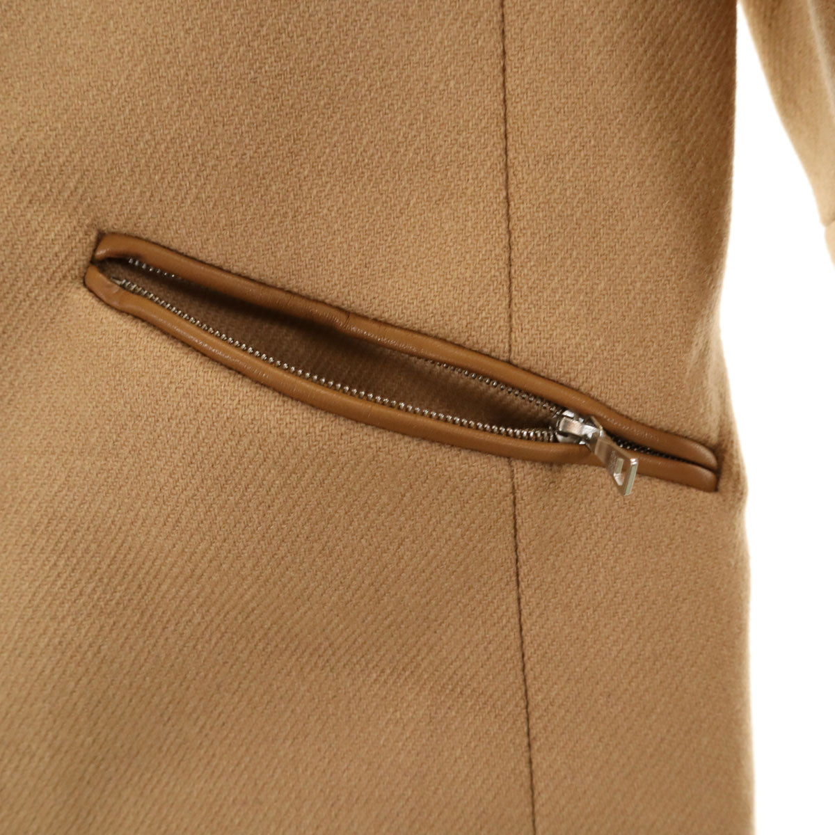 PRADA プラダ イタリア製 ウールコート 38 ベージュ レディース