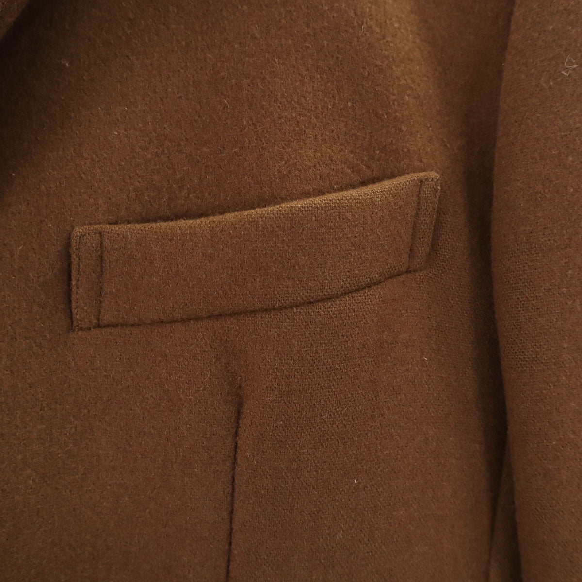 ATTACHMENT アタッチメント 日本製 カシミヤブレンド 平二重メルトン チェスターコート 1 ブラウン メンズ