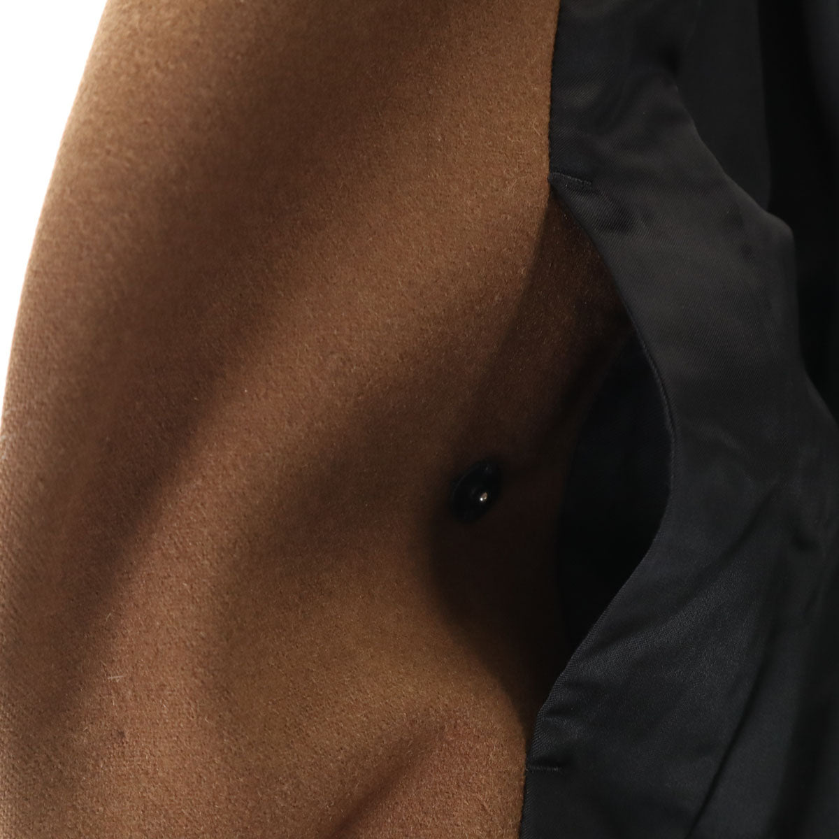 ATTACHMENT アタッチメント 日本製 カシミヤブレンド 平二重メルトン チェスターコート 1 ブラウン メンズ