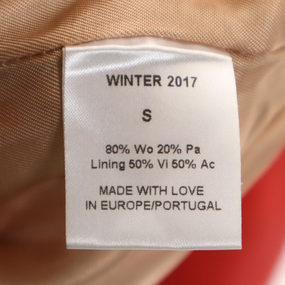 REALITY STUDIO リアリティスタジオ ポルトガル製 コクーン コート S 朱色系 レディース