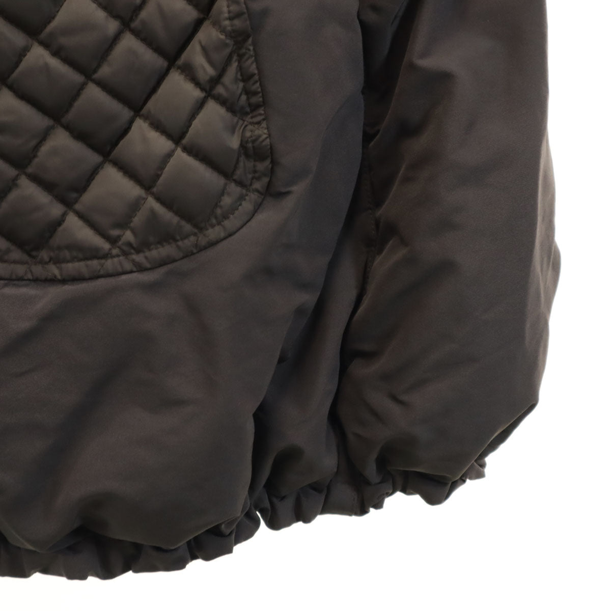 MONCLER モンクレール ハンガリー製 SASLONG ダウンコート 0 チャコールブラウン系 キルティング レディース