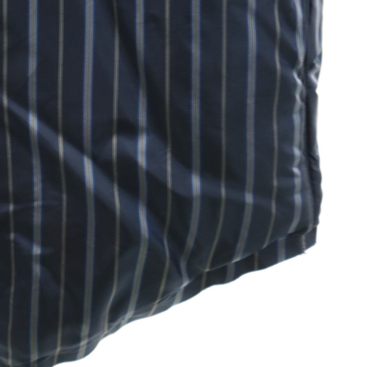 Maison Margiela メゾンマルジェラ イタリア製 ストライプ柄 中綿 シャツジャケット 46 ネイビー メンズ