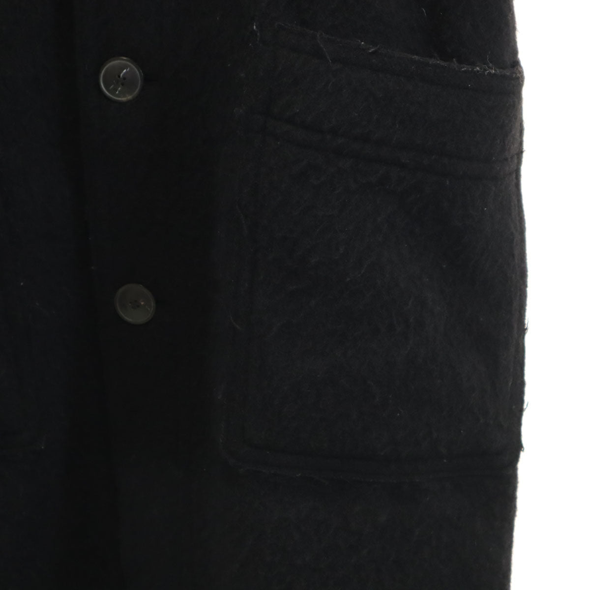 ami alexandre mattiussi アミ アレクサンドル マテュッシ ブルガリア製 オーバーサイズ コート S ブラック メンズ