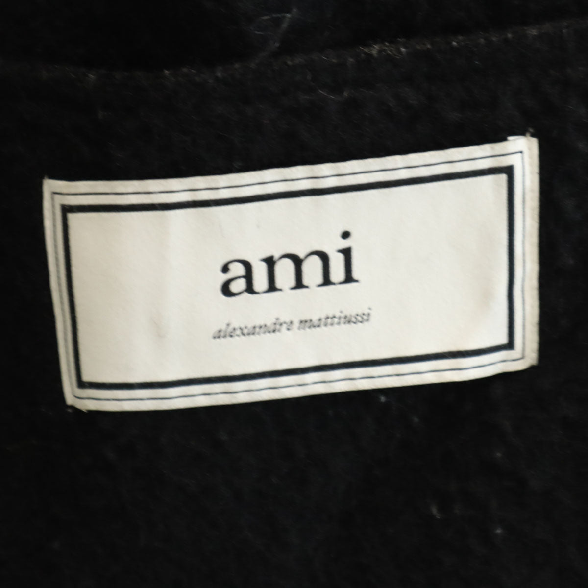 ami alexandre mattiussi アミ アレクサンドル マテュッシ ブルガリア製 オーバーサイズ コート S ブラック メンズ