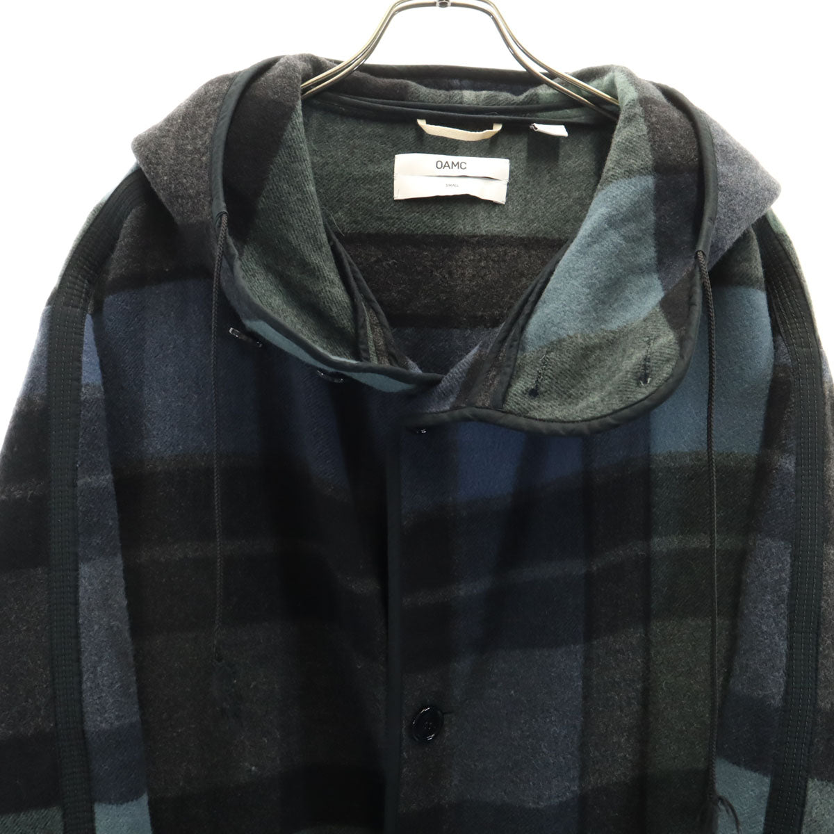 OAMC オーエーエムシー イタリア製 フーデット コート S ネイビー系 メンズ