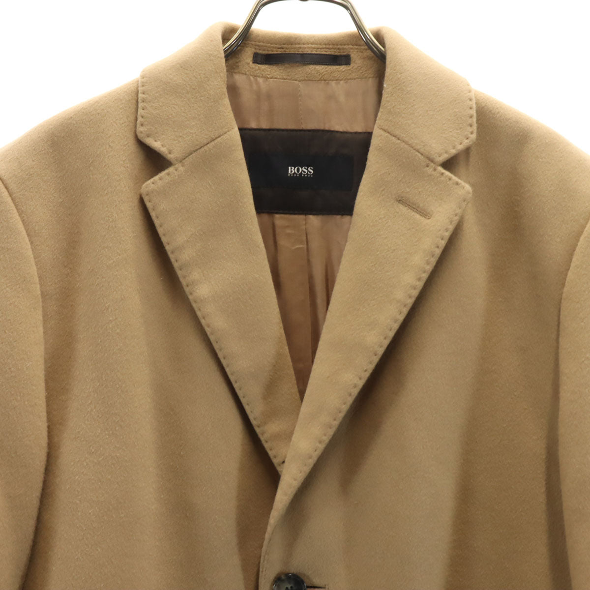 BOSS HUGO BOSS ボスヒューゴボス チェスターコート 46 ベージュ メンズ