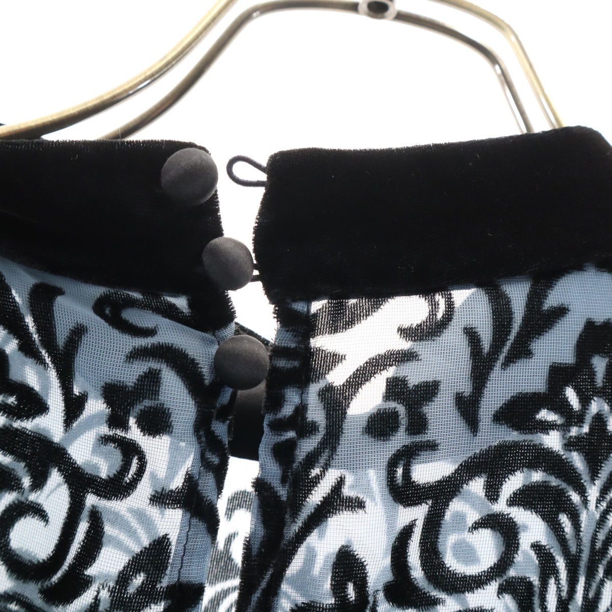 未使用 Lily Brown リリーブラウン 長袖 ベロア ロングワンピース F ブラック レディース