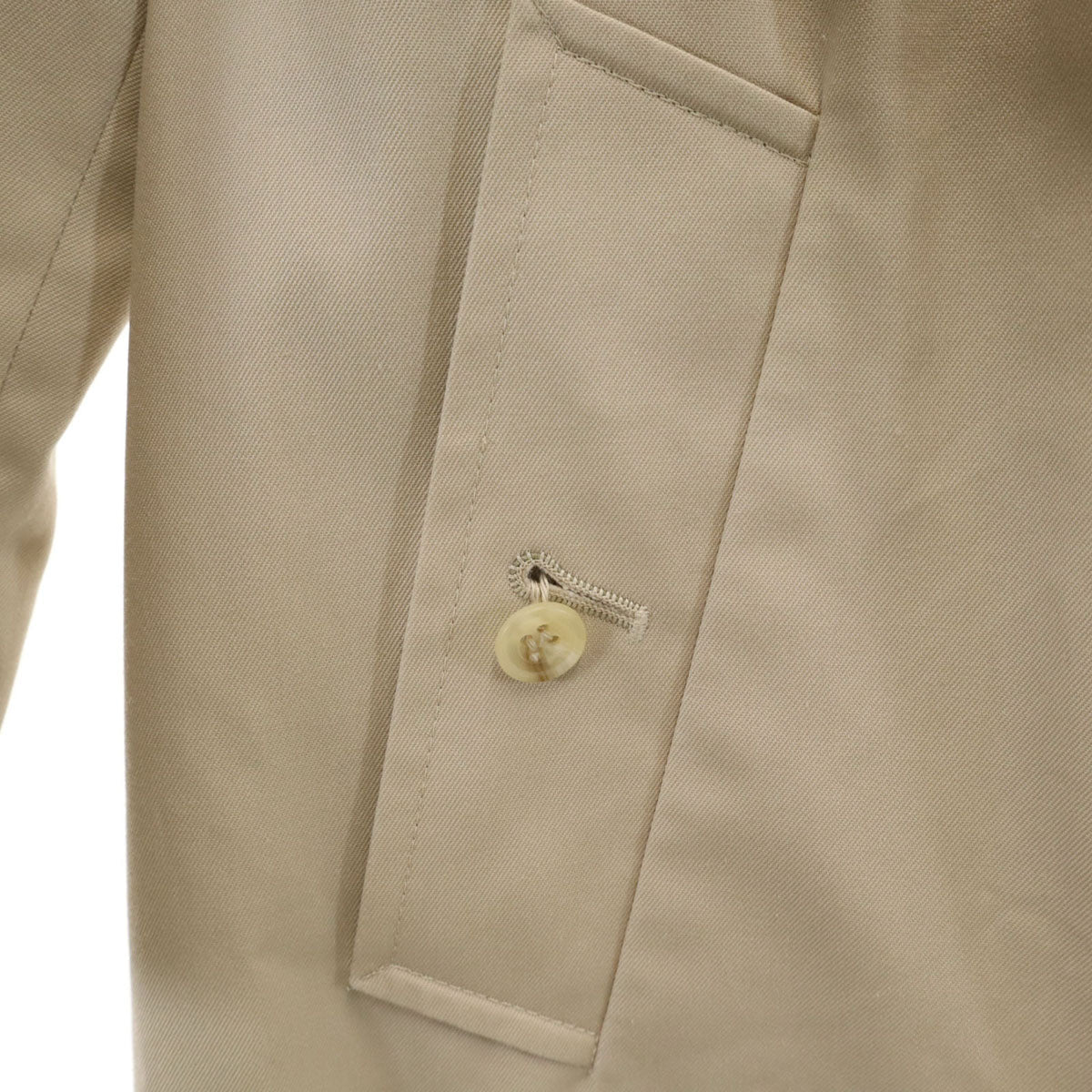 Aquascutum アクアスキュータム 70s 80s イングランド製 ヴィンテージ ステンカラーコート 1 ベージュ ライナー付き レディース