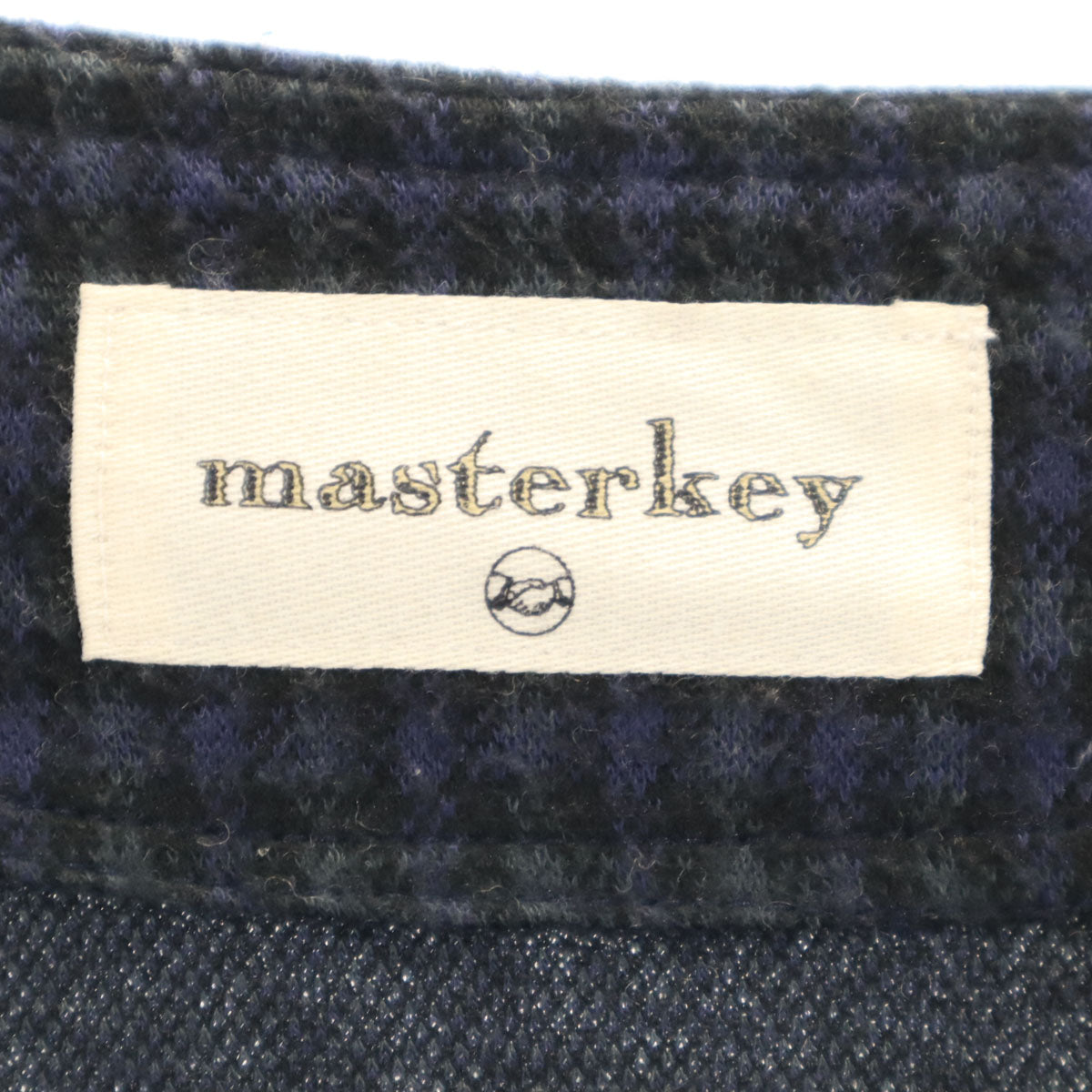 masterkey マスターキー 日本製 ウールブレンド Vネック カーディガン 1 ネイビー系 メンズ