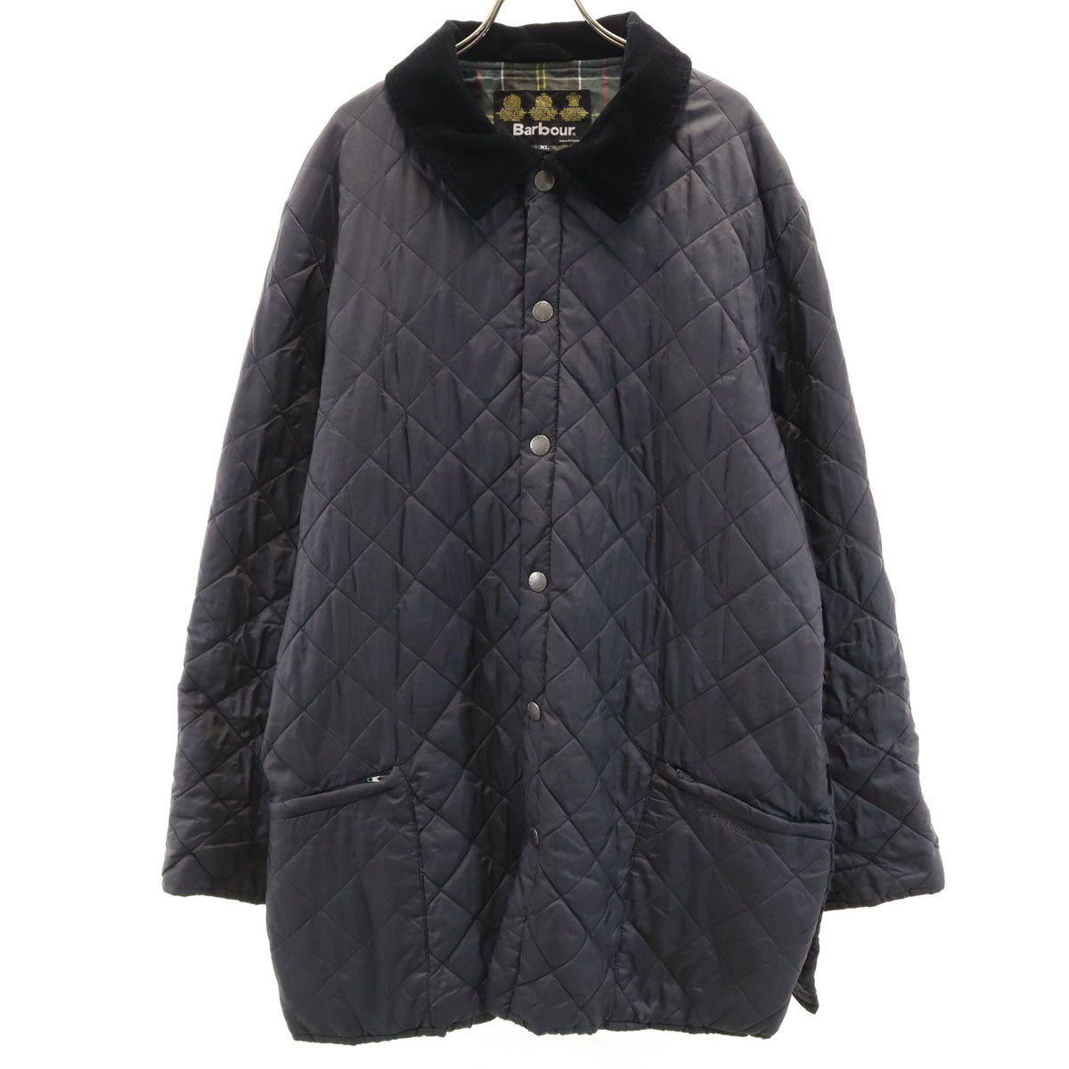 Barbour バブアー キルティングコート XL グレー メンズ