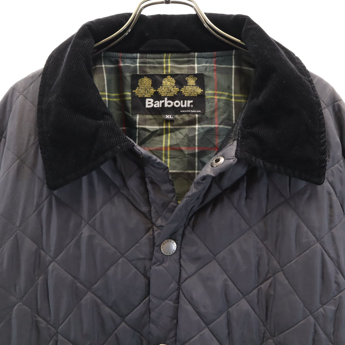 Barbour バブアー キルティングコート XL グレー メンズ