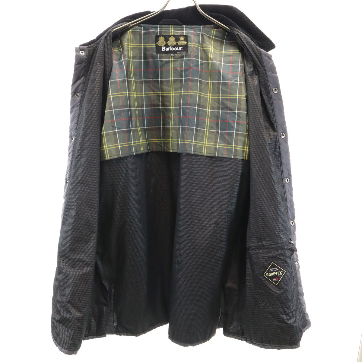Barbour バブアー キルティングコート XL グレー メンズ
