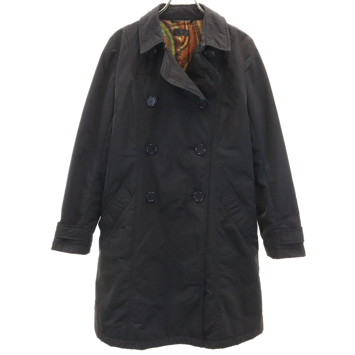 Paul Smith BLACK ポールスミス ブラック トレンチコート 40 ブラック レディース