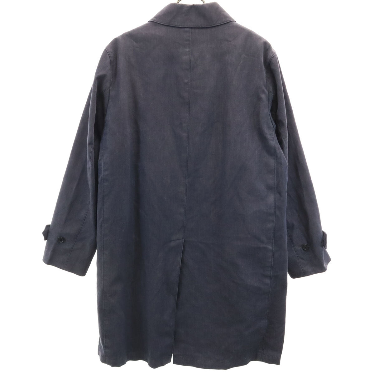 MACKINTOSH PHILOSOPHY マッキントッシュフィロソフィー 日本製 ステンカラーコート 40 ネイビー系 ベストライナー付き メンズ