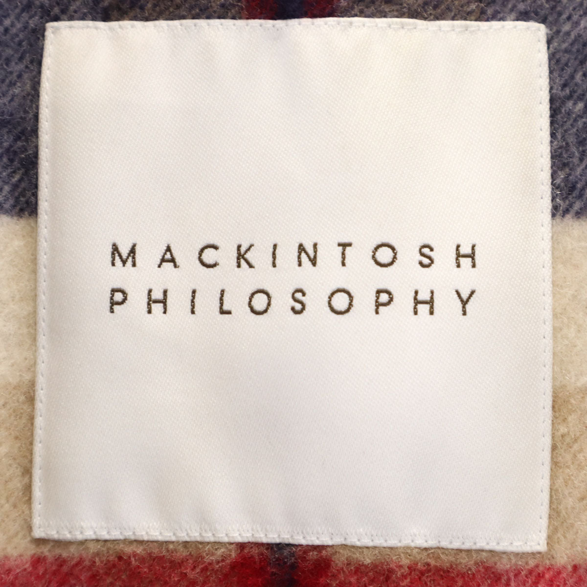 MACKINTOSH PHILOSOPHY マッキントッシュフィロソフィー 日本製 ステンカラーコート 40 ネイビー系 ベストライナー付き メンズ