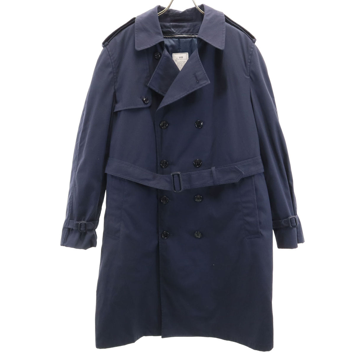 US NAVY アメリカ海軍 00s オールウェザーコート トレンチコート 44R ネイビー ライナー付き メンズ