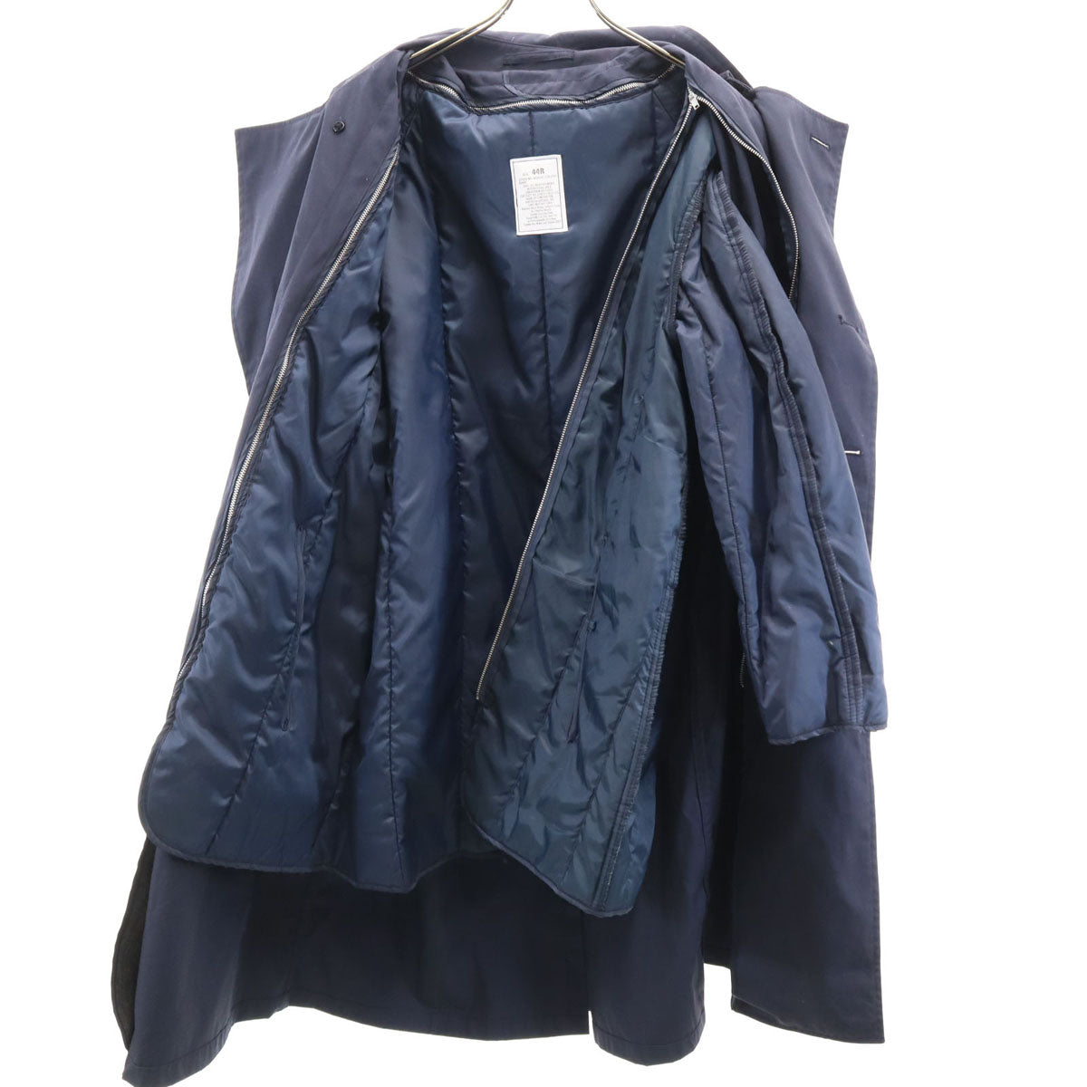 US NAVY アメリカ海軍 00s オールウェザーコート トレンチコート 44R ネイビー ライナー付き メンズ