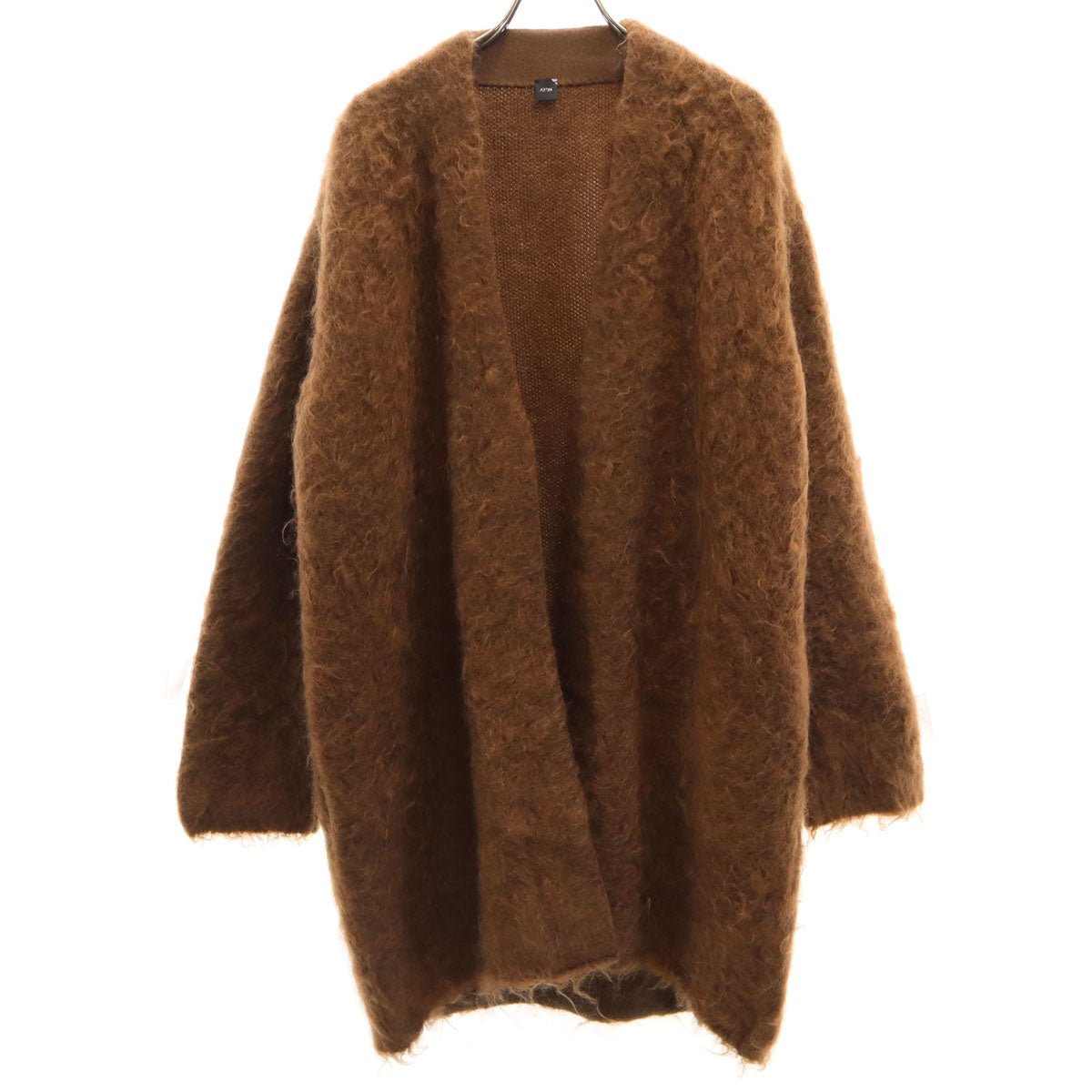 ATON エイトン 日本製 長袖 ニットカーディガン 2 ブラウン系 メンズ