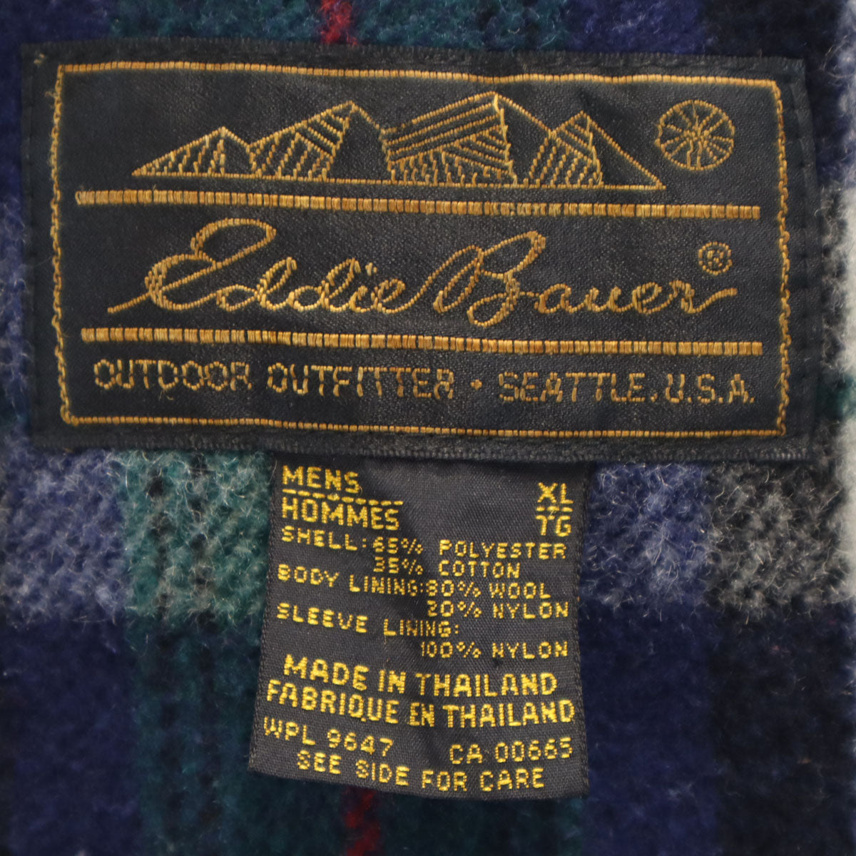 Eddie Bauer エディバウアー 90s オールド 黒タグ コート XL グレージュ アウトドア メンズ