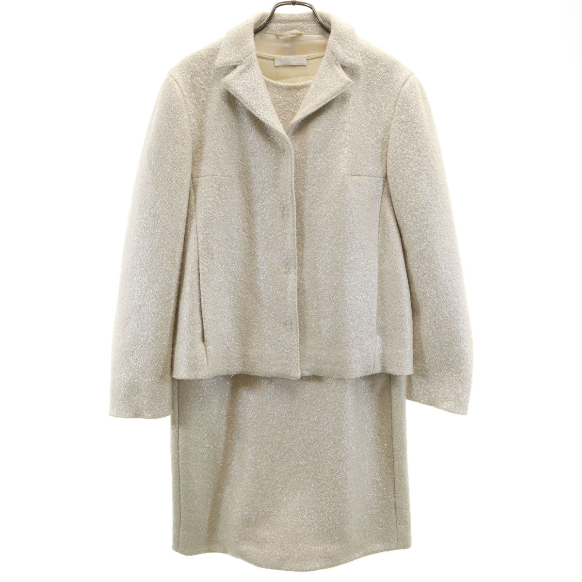 PRADA プラダ ノースリーブ ワンピース 42 アイボリー アンサンブル セット レディース