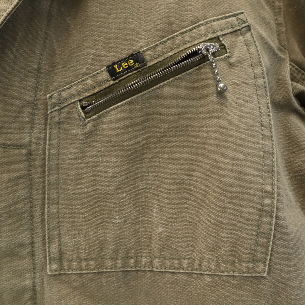 soe ソーイ Lee リー 別注 エンジニア コート M オリーブ系 裏ブランケット メンズ