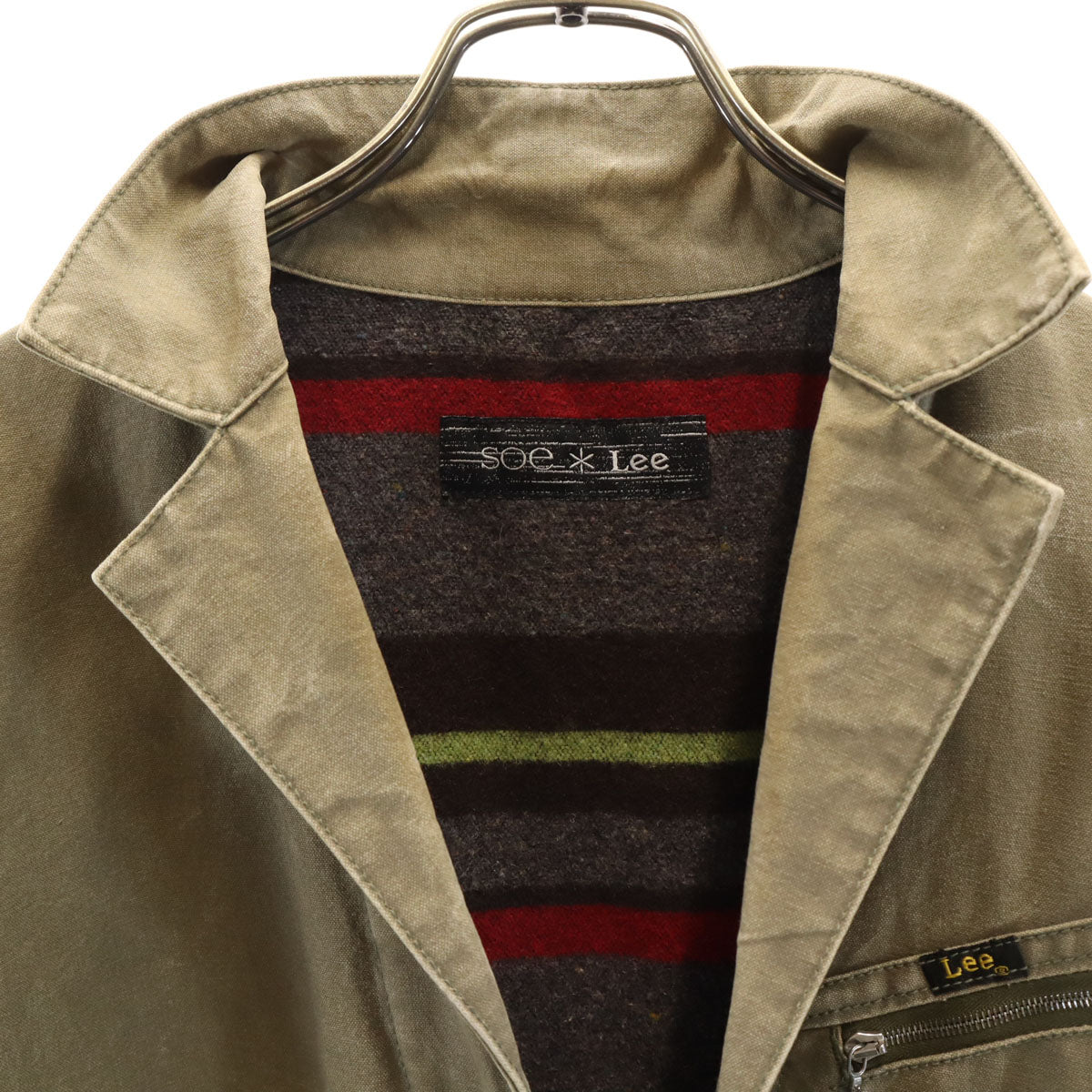 soe ソーイ Lee リー 別注 エンジニア コート M オリーブ系 裏ブランケット メンズ