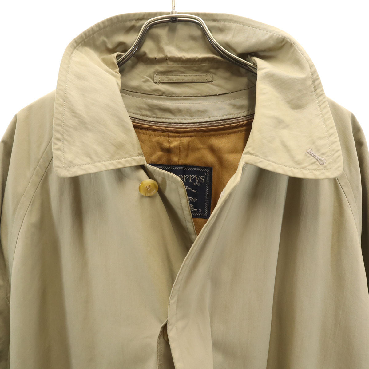 Burberrys バーバリーズ 90s オールド ステンカラーコート 94-175 グレージュ系 ベストライナー付き メンズ