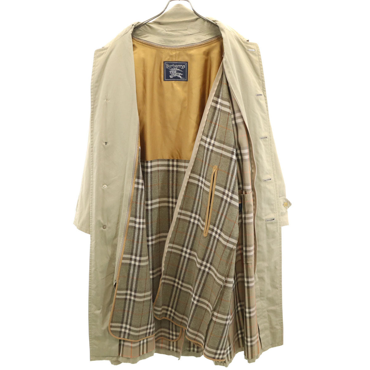 Burberrys バーバリーズ 90s オールド ステンカラーコート 94-175 グレージュ系 ベストライナー付き メンズ
