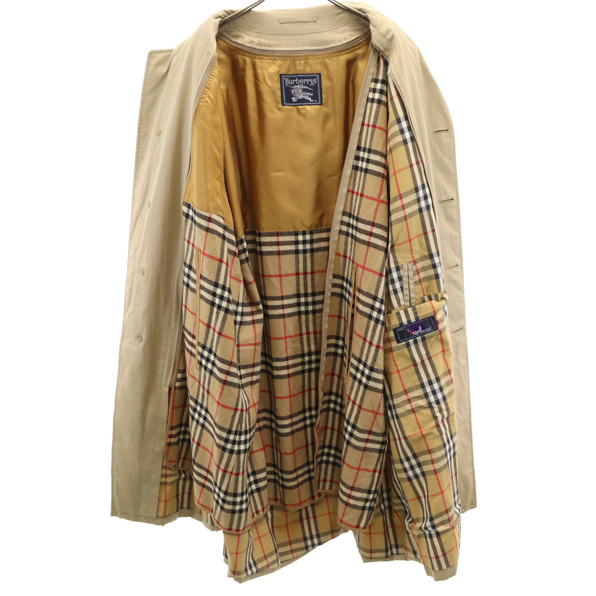 Burberrys バーバリーズ 90s オールド ステンカラーコート 94-175-6 ベージュ ベストライナー付き メンズ