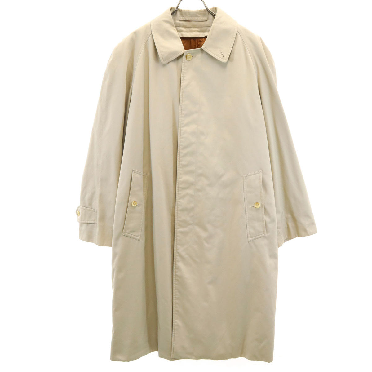 Burberrys バーバリーズ 80s 90S 英国製 オールド ステンカラーコート 46 ベージュ ベストライナー付き メンズ