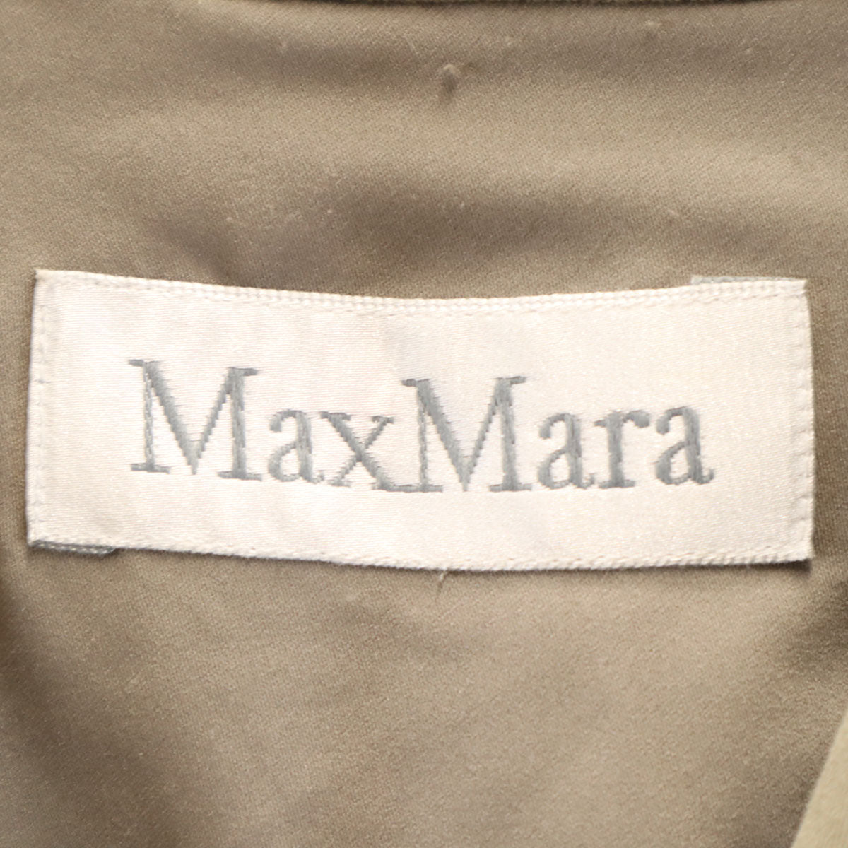 MAX MARA マックスマーラ イタリア製 トレンチコート 44 カーキベージュ レディース