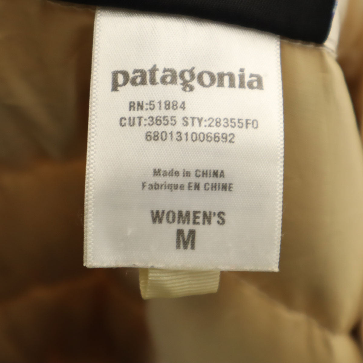 patagonia パタゴニア ダウンコート M アイボリー系 28355 レディース
