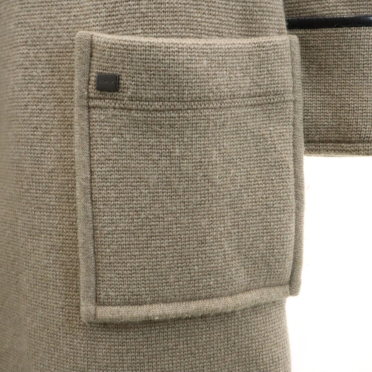 FOXEY フォクシー 日本製 カシミヤ100% ニットコート 40 ベージュ系 レディース