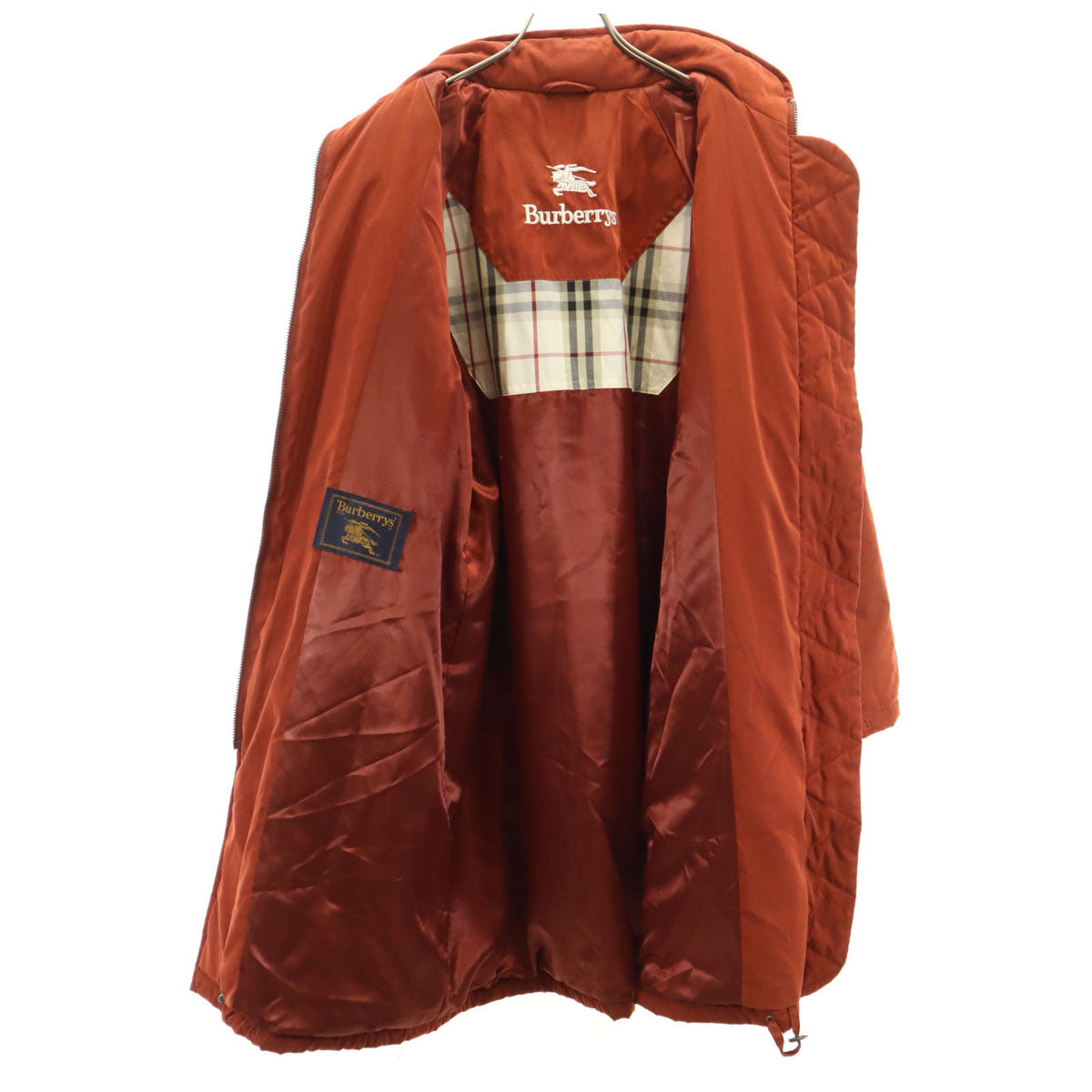 Burberrys バーバリーズ 90s オールド 中綿コート 9AR オレンジ系 三陽商会 レディース