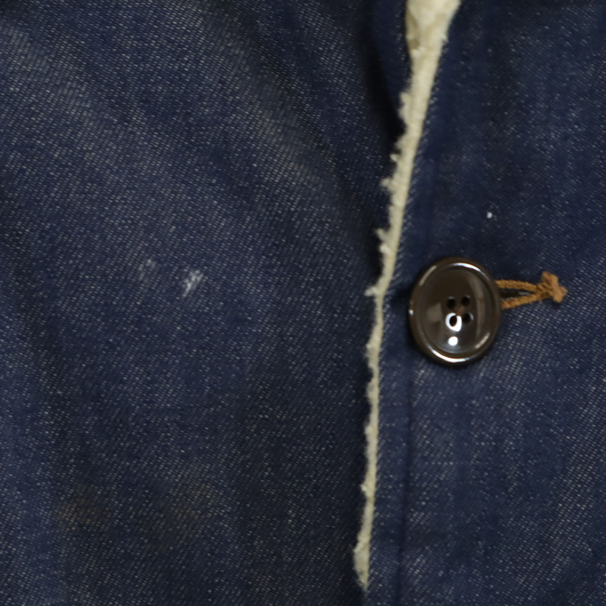 Sears ROEBUCKS シアーズ ローバックス 70s ヴィンテージ デニム ランチ コート XL ネイビー 裏地ボア メンズ