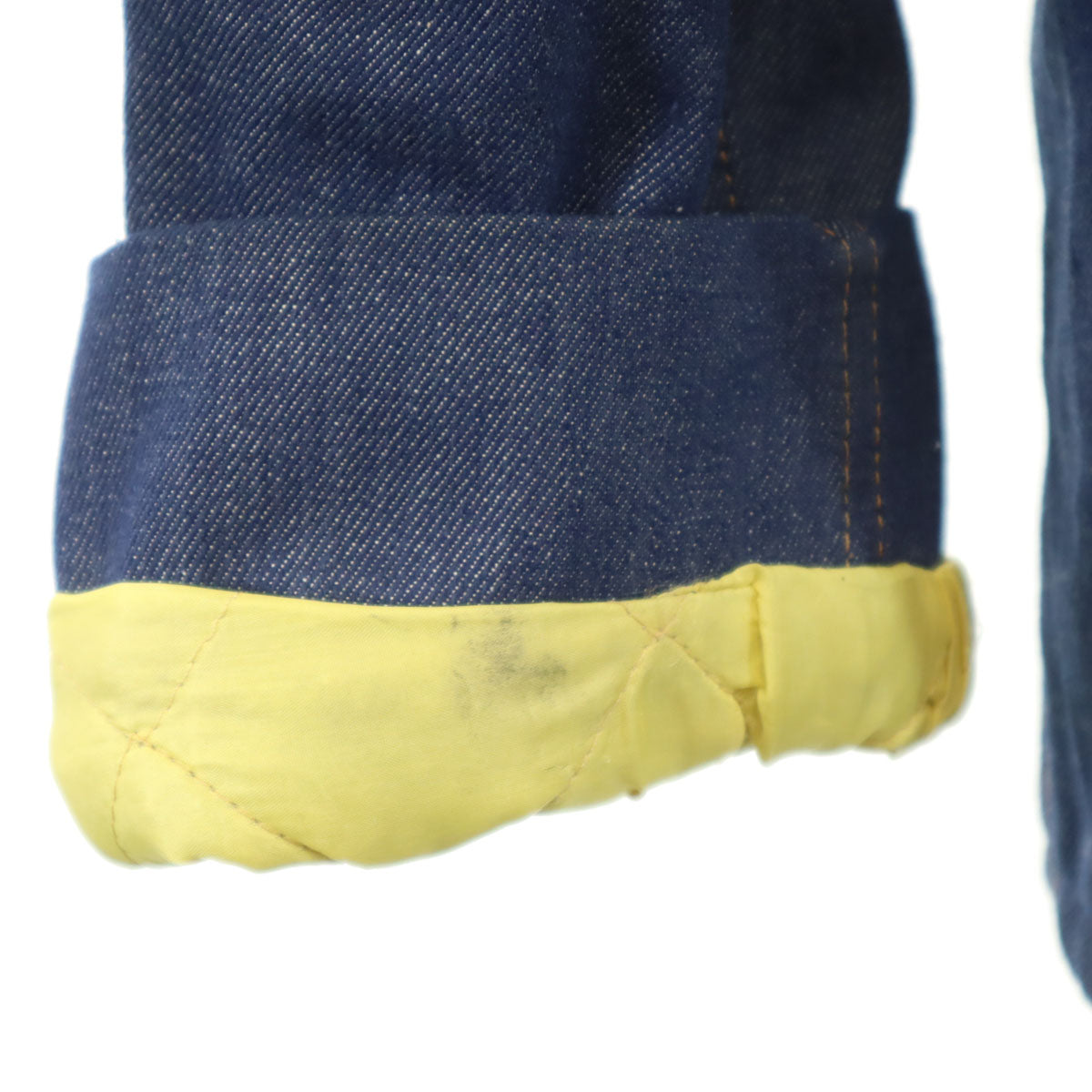 Sears ROEBUCKS シアーズ ローバックス 70s ヴィンテージ デニム ランチ コート XL ネイビー 裏地ボア メンズ