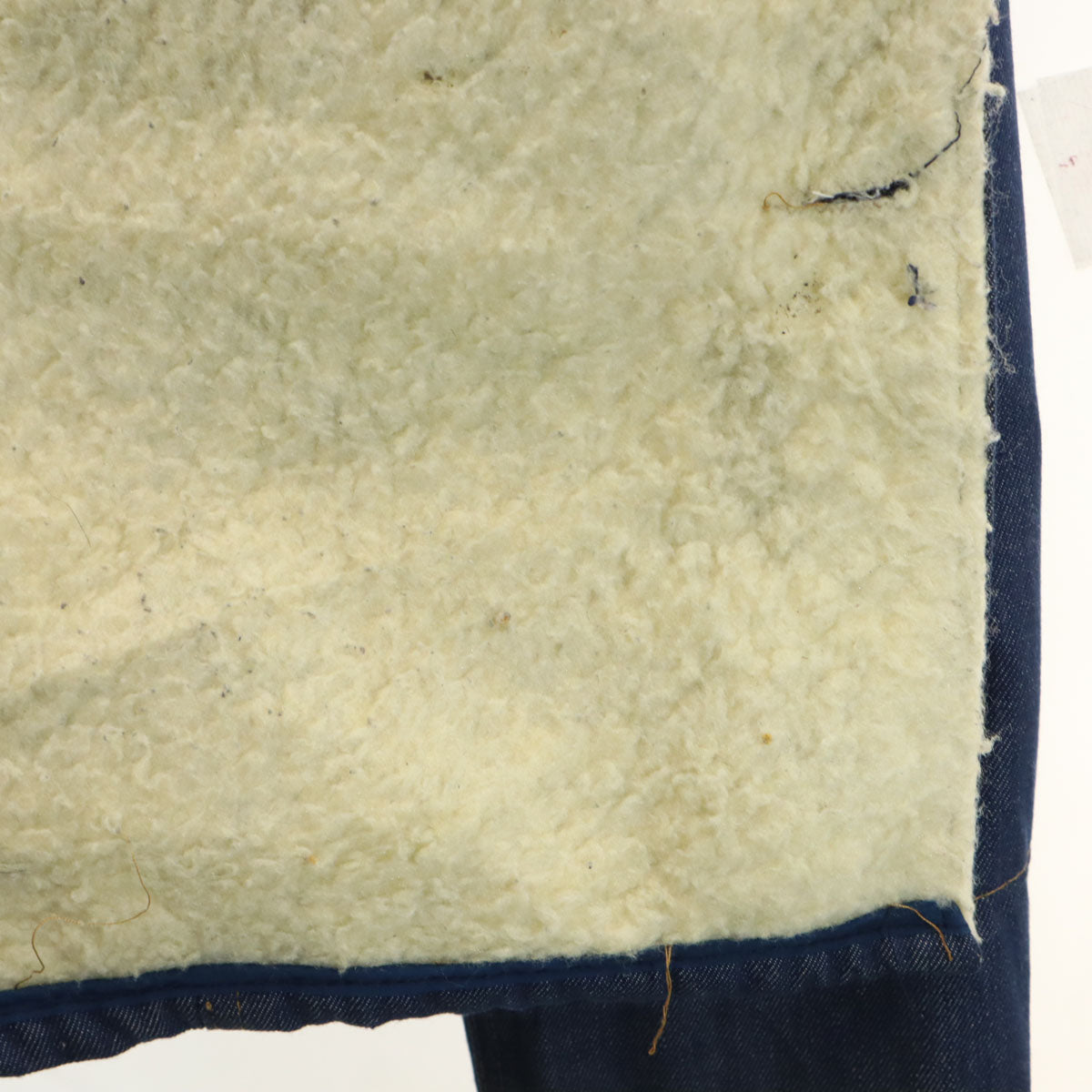 Sears ROEBUCKS シアーズ ローバックス 70s ヴィンテージ デニム ランチ コート XL ネイビー 裏地ボア メンズ